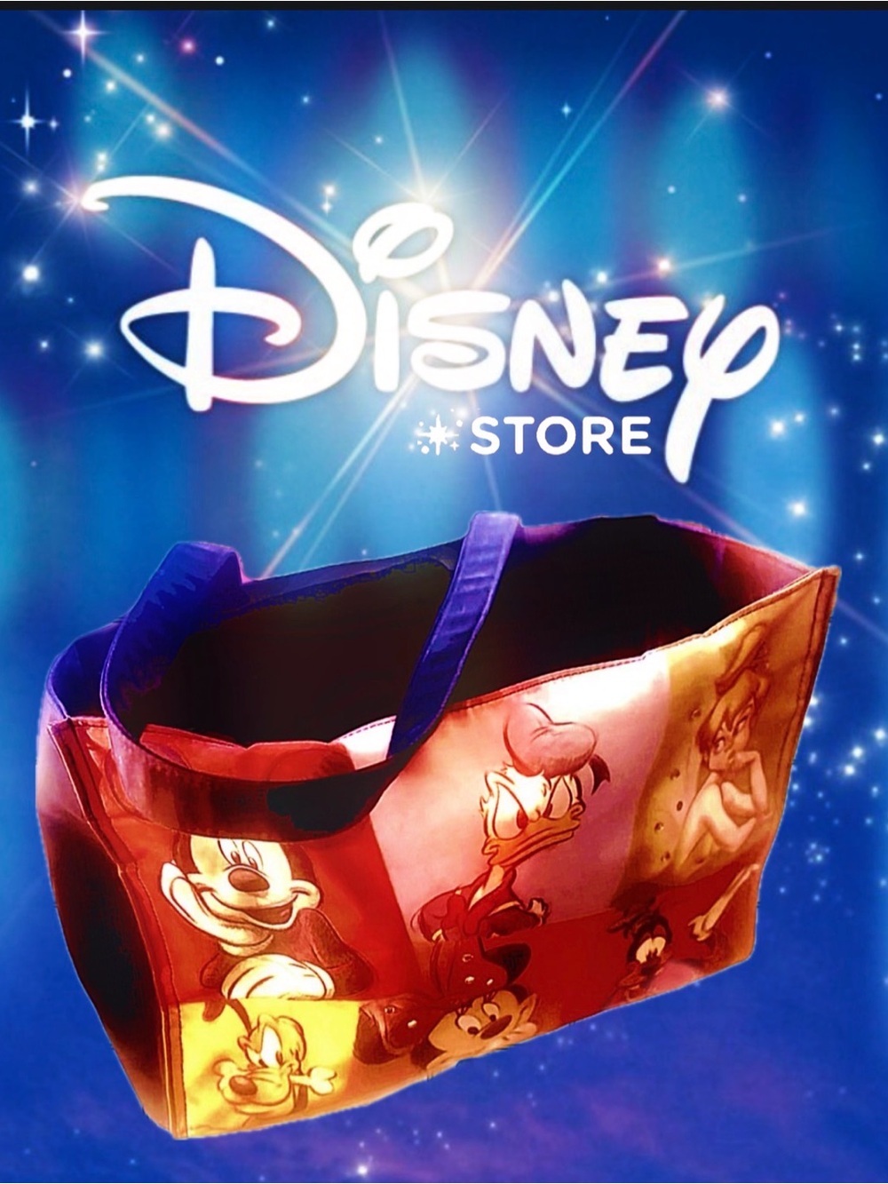 Vintage Disney Store Character Tote Bag